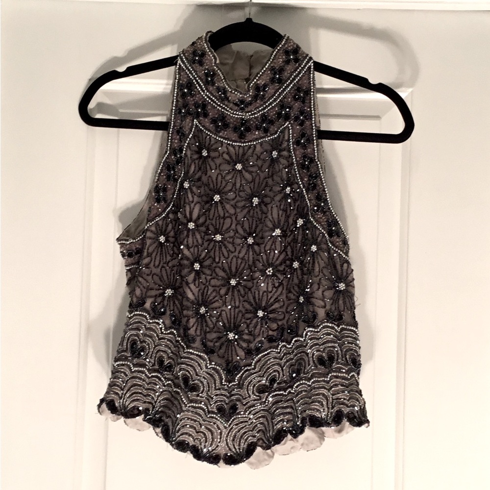 Beautiful Beaded Top Size M